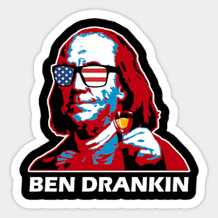 Joke President Benjamin Franklin Sticker